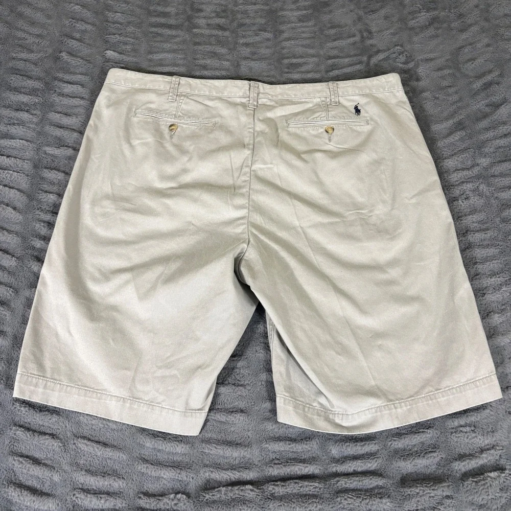 Polo Ralph Lauren Classic Fit Chino Shorts Mens 44 Khaki Tan Cotton AT236
